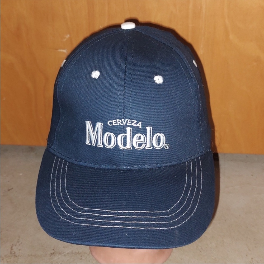 ModelCo Dark Blue Cap with White Accents